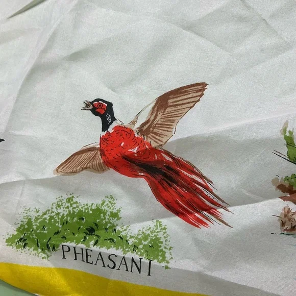 Vintage 1950s/60s Grand Coulee Dam Washington souvenir scarf. Japan 28x28 - Picture 3 of 7